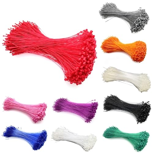 Tag Gun Fasteners 5000Pcs Colorful Plastic Snap Lock Pins for Price Labels Garment Office Filing and Craft Projects(Yellow)