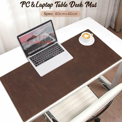 Retro Leather Pad Comfortable Flat Desk Mat