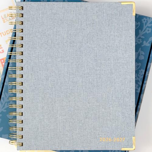 Passionate Penny Pincher Work Planner 2026-2027 | 12-Month Weekly Calendar (Start Monday) | Vertical Weekly Layout | Monthly Review | Budget & Goal Tracker | Customizable Routine & Goals Checklists