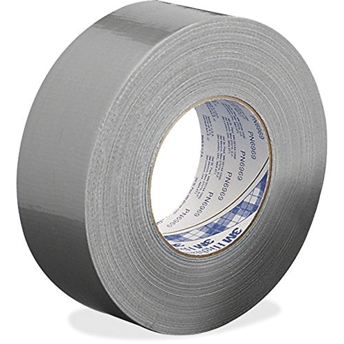Heavy-Duty Silver Duct Tape 3939, Silver, 48 mm x 54.8 m x 9.0 mil, Sold as 6 Pack