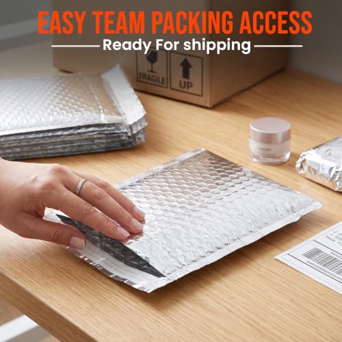 Wrapama Waterproof Insulated Foil Thermal Bubble Mailers 12x17, 200-Pack