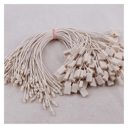 Clothing Tag Rope 600PCPlastic Hang Tag Seal String with Bullet Plug Wax Line Cord Snap Head Loop Lock Buckle Fashion Bag Price Rope Fasteners