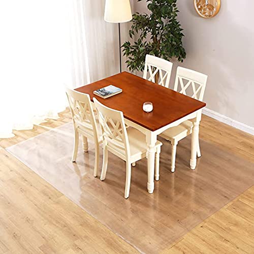 Clear Vinyl Plastic Runner Rugs Protector - Matte Frosted PVC Heavy Duty Office Chair Mat for Carpet Low/Medium/High Pile, Long 104 112 120 128 136 144 152 inch