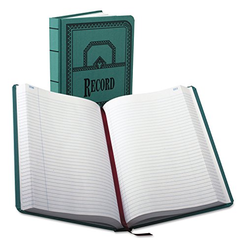 Boorum & Pease 66500R Account Book, Record-Ruled, 500 Pages, 12-1/8-Inch x7-5/8-Inch, Blue