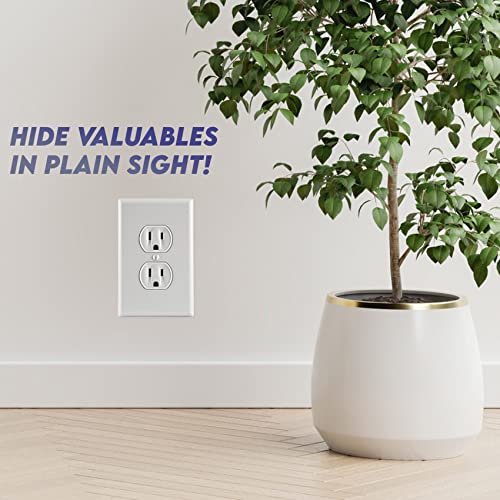 Wall Outlet Safe and Electrical Outlet Hidden Wall Safe, Hide in Plain Sight Key Money Jewelry Storage Cash Holder Safe Box (2)