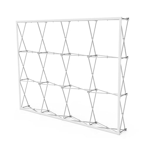 7.5 x 10 FT Portable Aluminum Tension Fabric Pop up Display Stand Backdrop Booth Frame Collapsible Trade Show Booth Frame Stand with Carrying Bag (Stand Only)