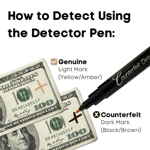 Dri Mark CFD50PK Counterfeit Bill Detector Marker Pen, Made in The USA, 50 Count