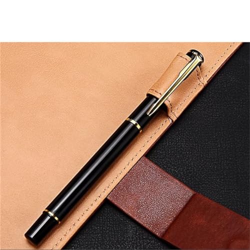 GESJKR A5 Loose Leaf Business Notebook Detachable Leather