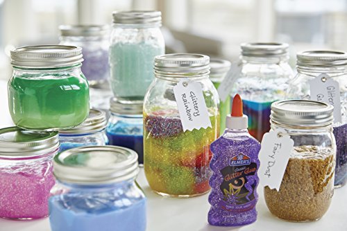 Elmer's Liquid Glitter Glue, Washable, Assorted Colors, 6 Ounces Each, 6 Count - Great for Making Slime (2064670)