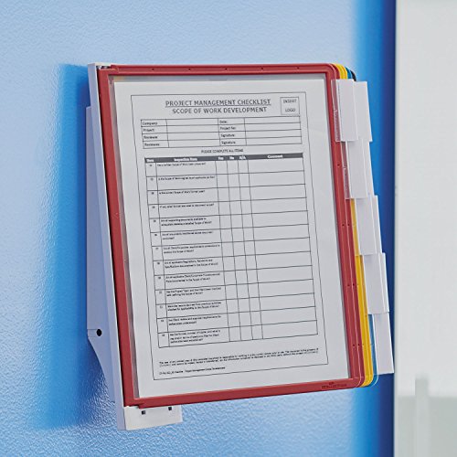 Durable Wall Mounted Reference System, 10 Double-Sided Panels, Mix Colors