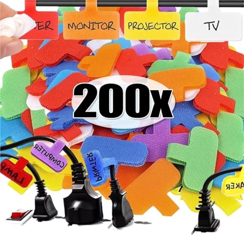 Self Adhesive Cable Labels Nylon Label Colorful Waterproof for Office Products