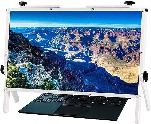 MOWFXUA Laptop Screen Magnifier Desktop Screen Magnifying Glass, 22" Convenient Folding Projection Display, Compatible with Laptops