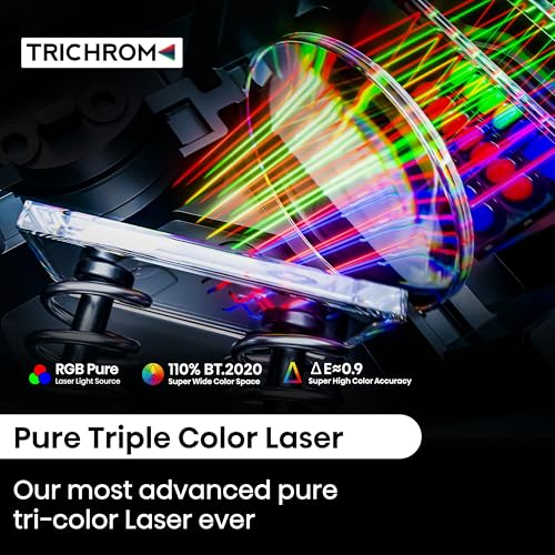 Hisense Laser Mini Projector C2, 65-300", Gimbal Design, 4K, Triple Color Laser, 110% BT.2020, 2000 ANSI Lumens, 1700:1 Native Contrast, Dolby Vision, HSR240, Sound by JBL