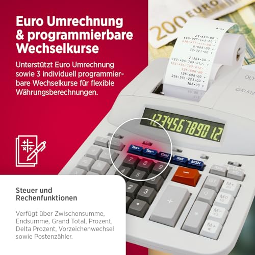 OLYMPIA Desktop Calculator CPD 512