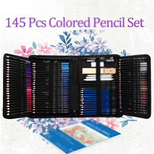 SIDUFHAOPKLL 145 Pieces Of Colorful Set Of Drawing Art Pencils Suitable for Artists for Coloring