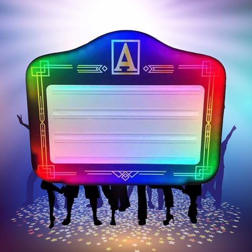 Kindevieft LED Lighted Display, LED Luminous Hand Sign, Colorful LED Letter Bottle Presenter, Magic Letter Billboard with 2 Set of English Letters and 0-9 Numbers