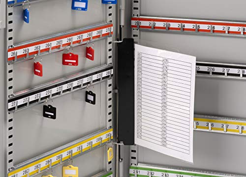 Burg-Wachter KC400HL Heavy Duty Double Door Key Cabinets, 400 Hooks, Grey