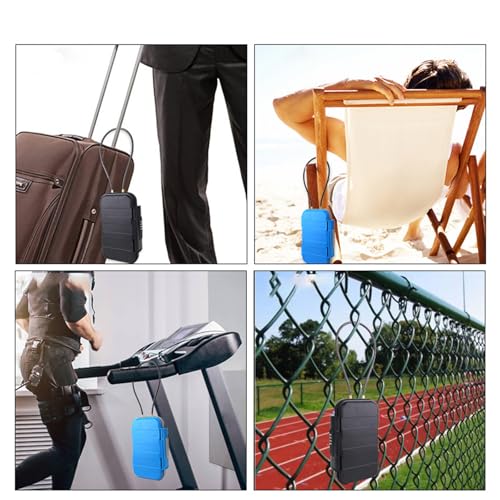 Portable Box for Dorm Beach Hotel Home Safe Box 4 Digit Combination Security Case with Removable Wire Rope Portable Safe