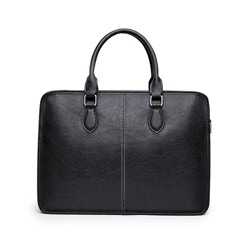 AWMGPDDBTO Briefcases for Men Men's Leather Briefcase