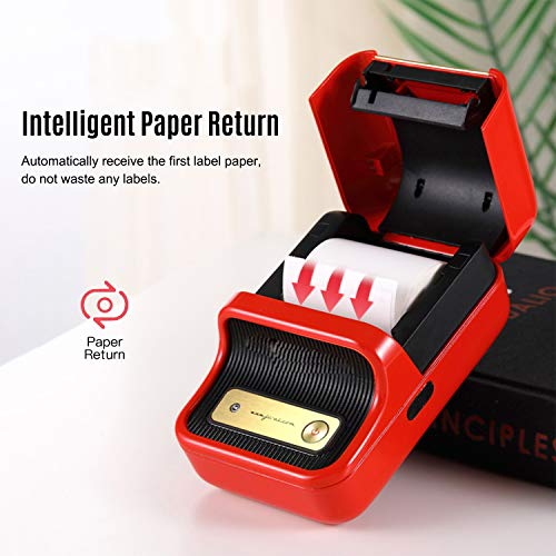 UIOLCFG Label Printer Portable BT Thermal Maker Sticker with RFID Recognition for Labeling Price Name Printing