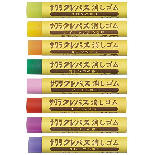 Sakura Crepas Erasers, Crepas Shape, Scented 80 Count, RC80 Kaori Pack