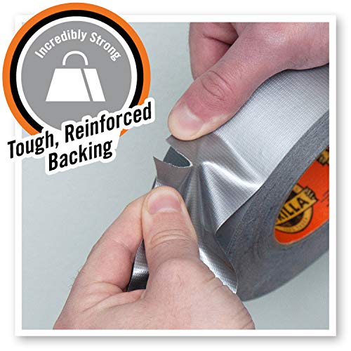 Gorilla Tough & Wide Duct Tape, 2.88" x 30 yd, Silver, (Pack of 1)
