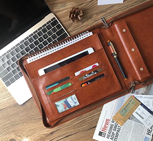 Cadderki Professional Vegan Leather Pilot Logbook, Pilot Journal for Letter Size Paper, Pilot Log Book Binder, Gift for Pilot Custom Name Logo