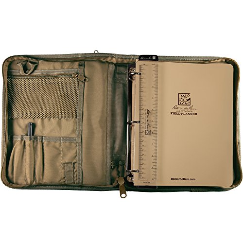 Rite in the Rain Weatherproof Starter Field Planner Kit, MultiCam CORDURA fabric Cover, 1" Ring Binder, Ruler / Writing Guard (No. 9250M-MX)