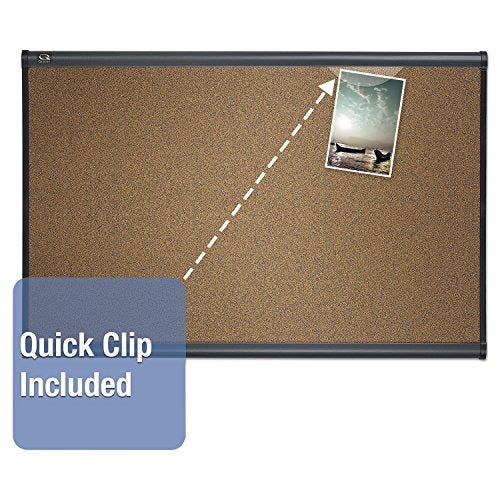 Quartet B247G Bulletin Board, 6-Ft x4-Ft, Graphite Frame