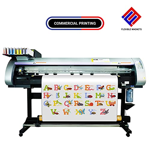 Flexible Vinyl Roll of Magnet Sheets - White, Super Strong & Ideal for Crafts - Commercial Inkjet Printable (2ft x 50ft x 15 mil)