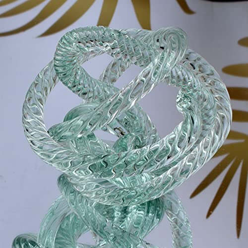 AMBEXZHZK TRUSTTWO Art Glass Waterdrop Paperweight Figurine Hand Blown Keepsake Statue Office Desktop Centerpiece Collectible The New