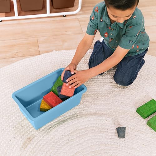 ECR4Kids 4-Tier Storage Rack with 12 Cubby Bins 4x3, Multipurpose Organization, Earthtone
