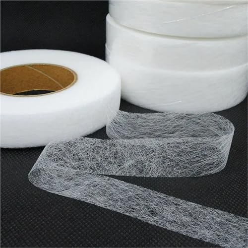 Heat Bond Iron-On Adhesive 10roll Self-Adhesive Pants Hem Tape Edge Shorten Paste Iron On DIY Household Sewing Accessories(Black,(WxL) 3cmx60m)