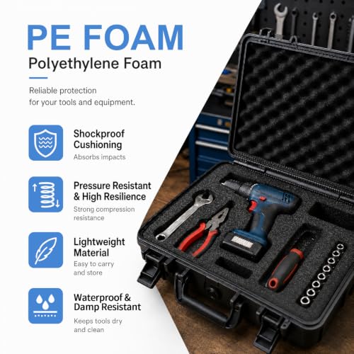 4 Pack Polyethylene Foam Sheets, 54 x 15-11/16 x 1 Inch Case Inserts