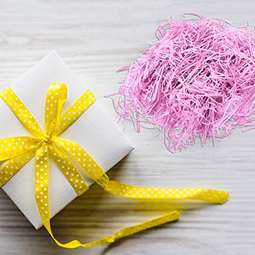 ETAZMDITE Shredded Paper for Gift Boxes, Glitter Shredded Tissue Paper For Easter Gift Filling Multicolor 22x15cm Pack Of 6(Purple*2pcs,22 * 15Cm*2Pcs)