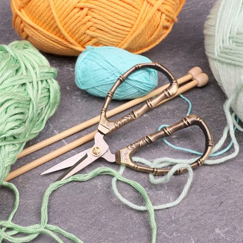 JubileeYarn Bamboo Stalk Embroidery Craft Scissors - Medium - 10 Pairs