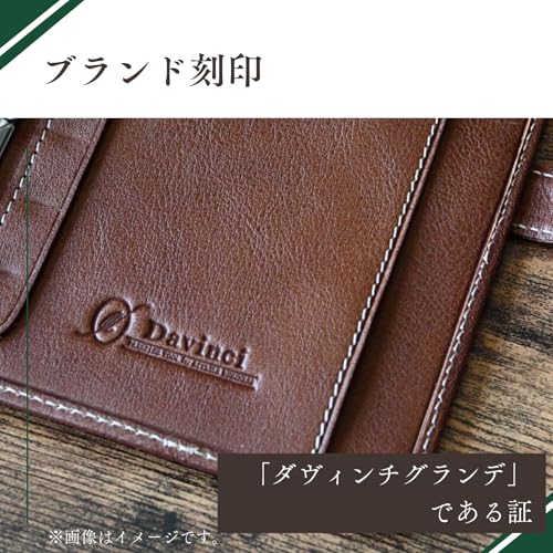Raymay Fujii DP1410B Personal Organizer Da Vinci Oil Leather Pocket Size 0.6 inch (14 mm) Ring Genuine Leather Black