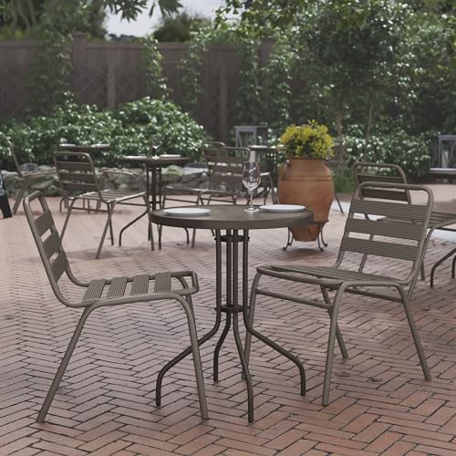 Flash Furniture 23.75 in Round Table, Bronze