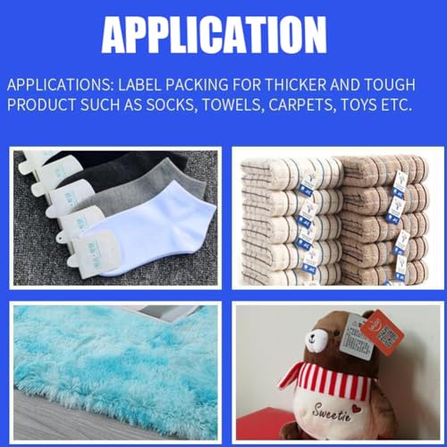 XIVUIFOI Automatic Tagging Gun Machine with 40mm Binding Thickness, 75pcs/min Fast Label Needle Tool for Accurate Positioning on Socks,Carpets, Toys
