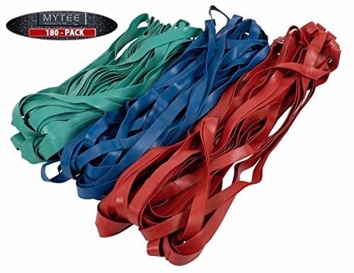 Mytee Products 180 Pack Large Rubber Moving Bands - Includes 36 Variety Mover Rubber Bands (Set of 60 pcs Each), 30", 36" and 42" for Moving Pallets, Blankets, Packing, Boxes, Furniture, TV Bed