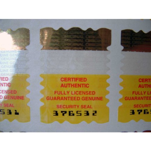 Security Seal Hologram Tamperproof Labels/Stickers X 1500