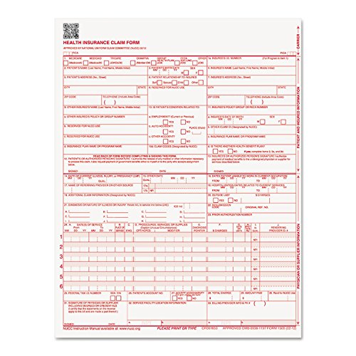 Paris Business Products CMS Forms, 8-1/2" x 11", 250 Pack (PRB07104)