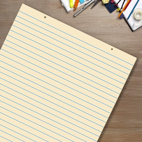 School Smart Manila Tag Ruled Chart Paper, Jumbo Size, 36 x 24 Inches, 36 Sheets