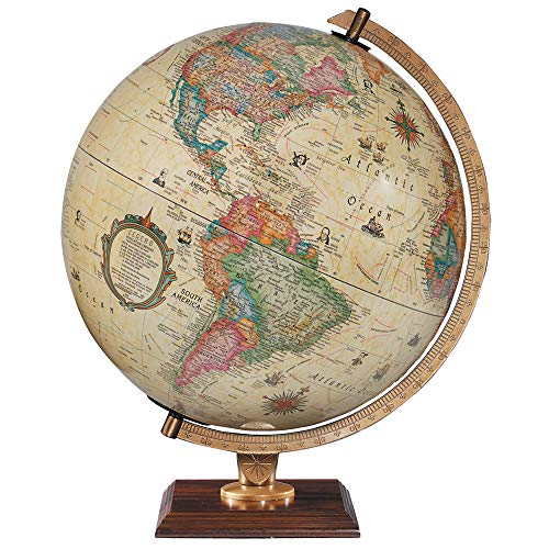 Replogle Globes 83502 Illuminated Carlyle Globe, Small, Off-White
