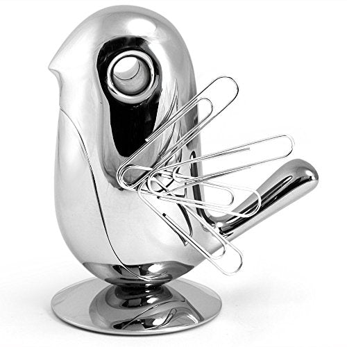 Alessi Chip Magnetic Paper Clip Holder in Chrome Plated Zamak