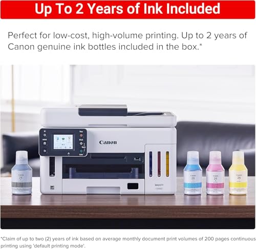 Canon MAXIFY GX6120 MegaTank All-in-One Color Printer (6882C002) Bundle