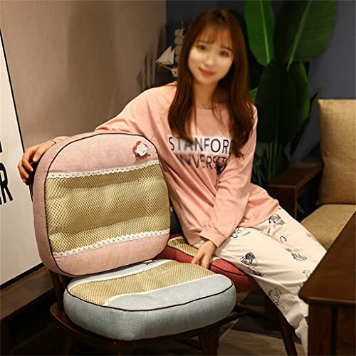 UOHLCX Mat Seat Cushion Waist Back Office Chair Heightened and Thickened Female(D)