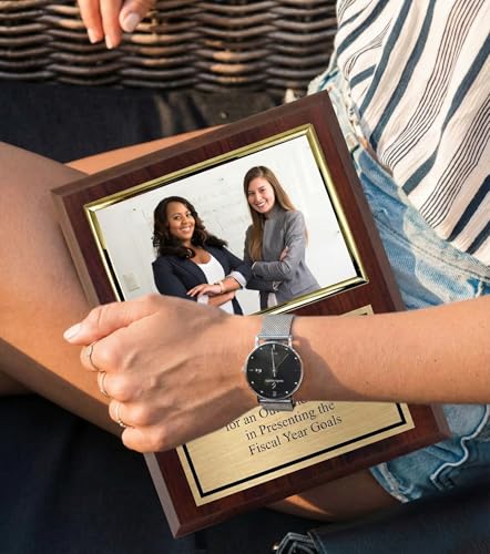 Personalized 8x10 Photo Plaque with 4x6 Horizontal Picture Holder