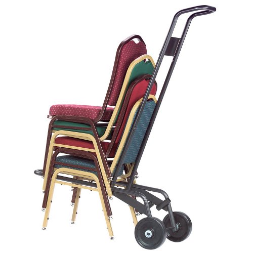 National Public Seating Custom 9200 Series Vinyl Stack Chair - Midnight Blue
