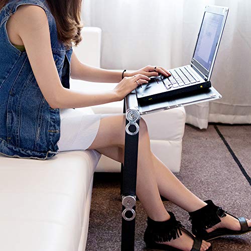 Can Lie Flat On Laptop Table Lying Down Bed fold Lifting Lazy Table Aluminum Alloy Computer Table